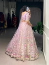 Lnb1453 Net With Sequins And Thread Embroidery Work Lehenga With Blouse Dupatta Bulk Orders In India